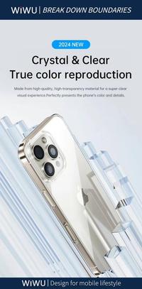 Gambar Case iPhone 16 Pro Max / 16 Pro / 16 Plus / 16 WiWU iShield One TPU Clear Slim Casing (ZCC-108) - iPhone 16 Plus dari WiWU Official Kota Bekasi 4 Tokopedia