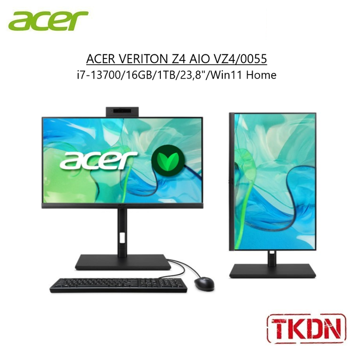Gambar ACER VERITON Z4 AIO VZ4/0055 - i7-13700/16GB/1TB/23,8"/Win11 Home - TKDN PC Desktop dari JnJ Online Kota Administrasi Jakarta Pusat Tokopedia