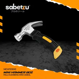 SABETZU - Palu kambing mini 8 oz - Palu cebol mini pendek sabetzu claw hammer