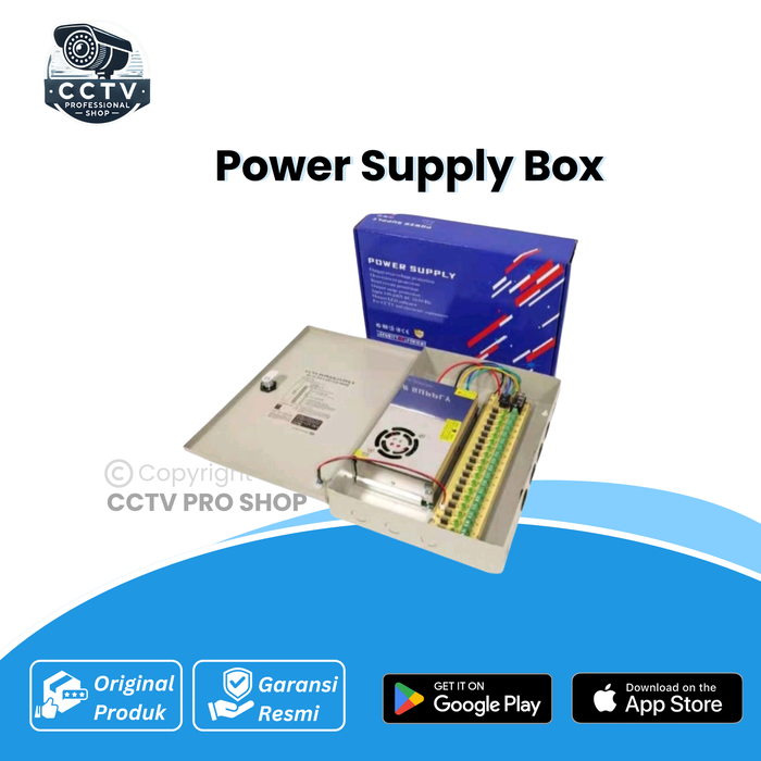 Power Source Box Jual power supply box 12V-20A 12V-30A 18 channel fius - BOX 30A - Kab ...
