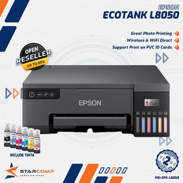 Gambar Printer Epson L8050 A4 Photo Printing PVC ID card CD DVD Wireless WiFi dari Starcomp Solo Kab. Sleman Tokopedia