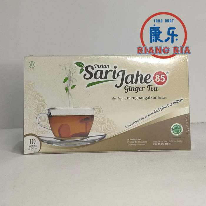Gambar Sari Jahe 85 (Ginger Tea) - Teh Penghilang Masuk Angin, Hangat & Segar dari TO Riang Ria Kota Administrasi Jakarta Utara Tokopedia