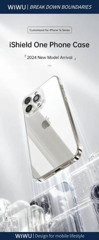 Gambar Case iPhone 16 Pro Max / 16 Pro / 16 Plus / 16 WiWU iShield One TPU Clear Slim Casing (ZCC-108) - iPhone 16 Plus dari WiWU Official Kota Bekasi 2 Tokopedia