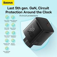 Gambar CHARGER BASEUS CUBE PRO 1C PD 30W GAN5 KEPALA BATOK CAS ULTRA QUICK CHARGE GAN 5 FAST CHARGING QC USB TYPE-C OUTPUT dari btgcom Kota Denpasar 5 Tokopedia