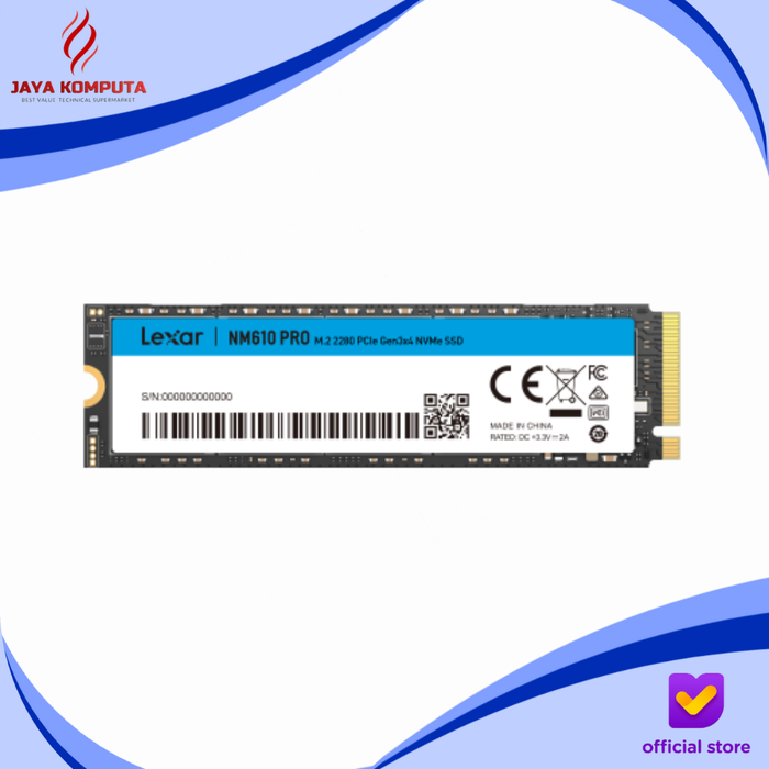 Gambar Lexar SSD NM610 PRO Pcie 3.0 NVMe M.2 1TB - LNM610 1 TB dari Jaya Komputa Kota Administrasi Jakarta Pusat Tokopedia
