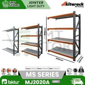 KITARACK MJ2020 Jointer Rak Gudang Serbaguna Frame Abu 250KG/Layer