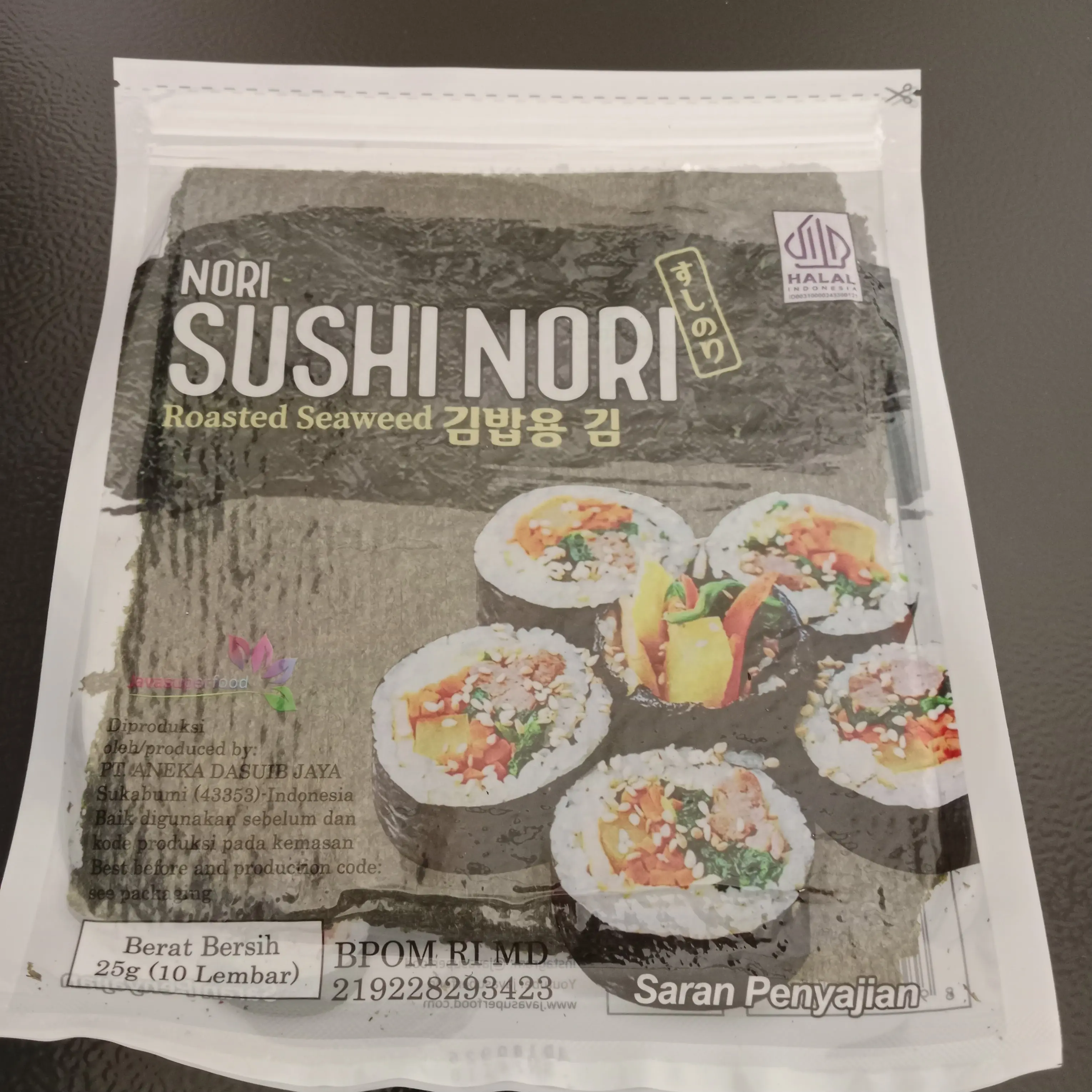 Sushi nori java 10 & 20 lembar