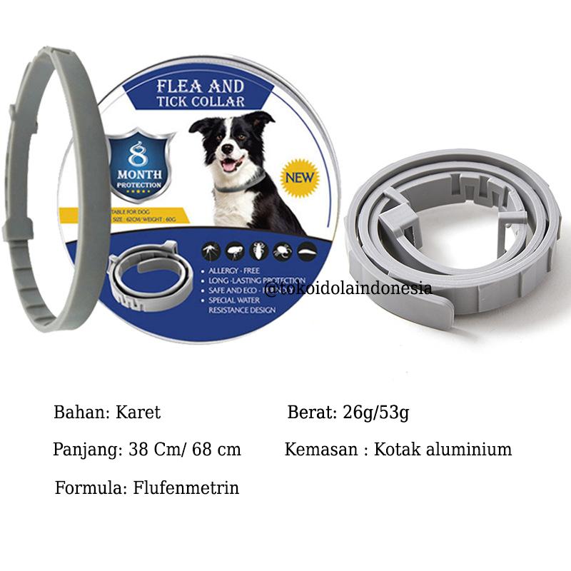 Product Introduction of Murah Kalung Kucing Anti Kutu Dan Nyamuk 8 Months Protection Kalung Anti Kutu Anjing Collar Silikon 0