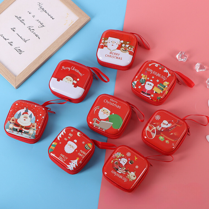 Gambar Dompet / Pouch Koin / Coin /Earphone /Souvenir Tin Square Natal RANDOM dari combeegrosir Kota Administrasi Jakarta Barat Tokopedia