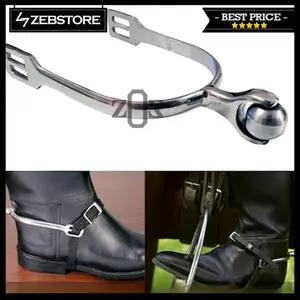 Jalu Spur Sepatu Boot Berkuda Horse Riding Equestrian Smooth Rol
