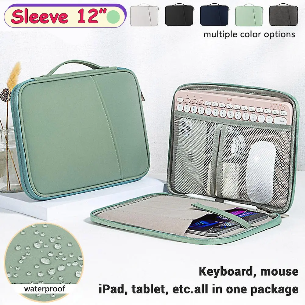 Samsung Tab S10 Plus S10+ 12.4 Inch In 2024 Tas Pastel Color Handle Pocket Pouch Tas Jinjing Stationery Bag Softcase Kanvas Nylon Waterproof