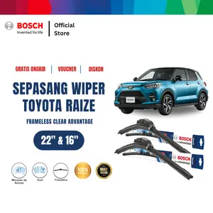 Bosch Wiper Kaca Mobil Toyota Raize Frameless Clear 22" & 16"
