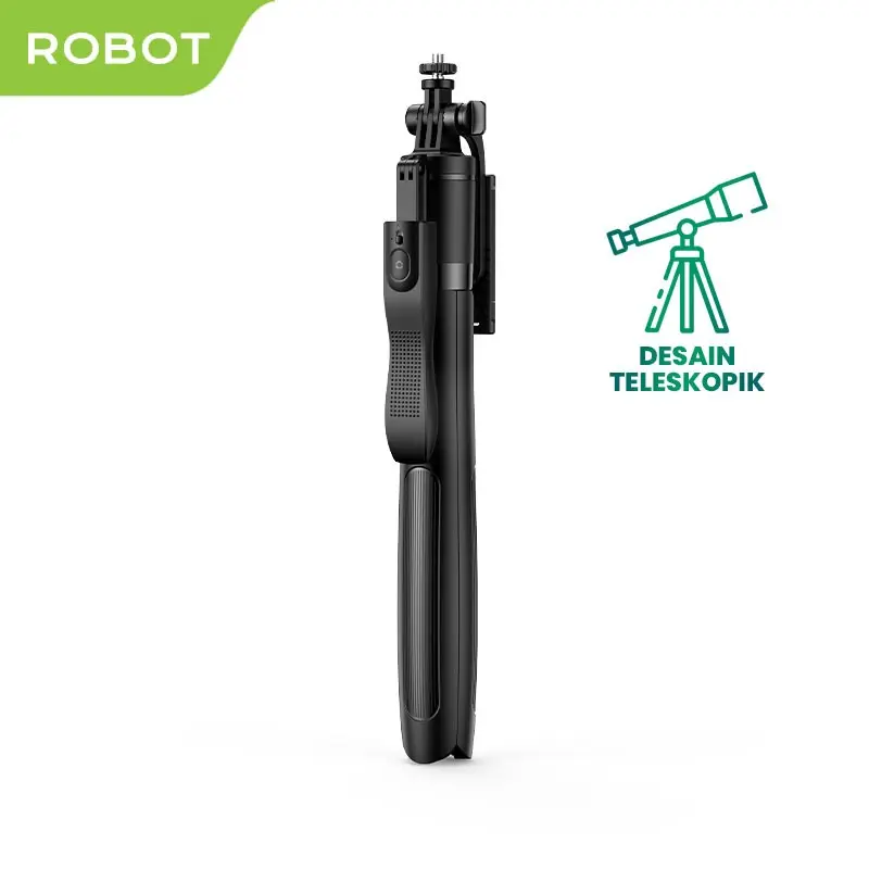 TRIPOD HP TONGSIS TONGKAT SELFIE STICK ROBOT RT-S03 UNTUK ANDROID DAN IPHONE WITH REMOTE TOMBOL BLUETOOTH