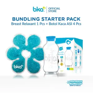 Paket Hemat BKA - NEW Breast Relaxant Color Changing Gel 1 pcs dan Botol Kaca ASI isi 4 pcs