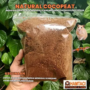 NATURAL COCOPEAT MEDIA ALAS/MENGGALI HAMSTER/GECKO/REPTIL/DSB