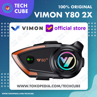 Gambar VIMON Y80 2X Bluetooth Intercom Helm Radio FM 2 Rider Qualcomm Chip dari Tech Cube Store Kota Administrasi Jakarta Barat 1 Tokopedia