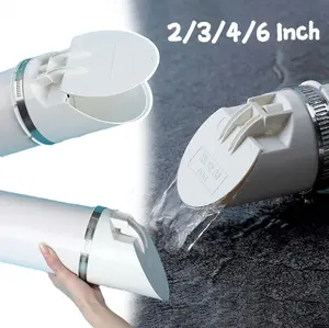 Backflow Valve 2/3/4/6 Inch Rucika Backflow Valve Penutup Saluran Air Got Pvc Anti Tikus/Kecoa Penutup Paralon Pembuangan Air Anti Bau +Klam Selang