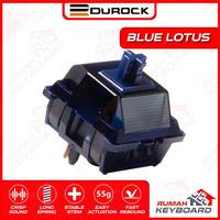 Gambar SWITCH - DUROCK - BLUE LOTUS - 5 PIN - 55G  - TACTILE - LONG POLE dari Rumah-Keyboard Kota Administrasi Jakarta Barat 1 Tokopedia