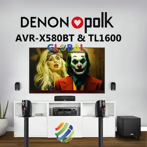Home Theater 5.1 ch Denon AVRX580BT Polk TL1600 Paket Bioskop Rumah
