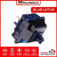 Gambar SWITCH - DUROCK - BLUE LOTUS - 5 PIN - 55G  - TACTILE - LONG POLE dari Rumah-Keyboard Kota Administrasi Jakarta Barat 2 Tokopedia