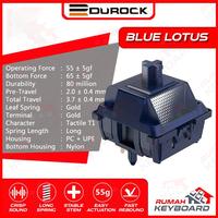 Gambar SWITCH - DUROCK - BLUE LOTUS - 5 PIN - 55G  - TACTILE - LONG POLE dari Rumah-Keyboard Kota Administrasi Jakarta Barat 5 Tokopedia