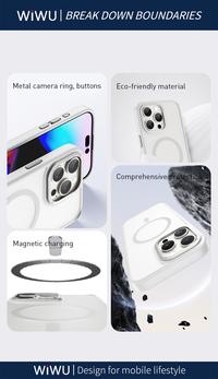 Gambar Case iPhone 16 Pro Max / 16 Pro / 16 Plus / 16 WiWU Armor Pro MagSafe Hybrid Matte Casing (FGG-012) - Black , iPhone 16 dari WiWU Official Kota Bekasi 4 Tokopedia