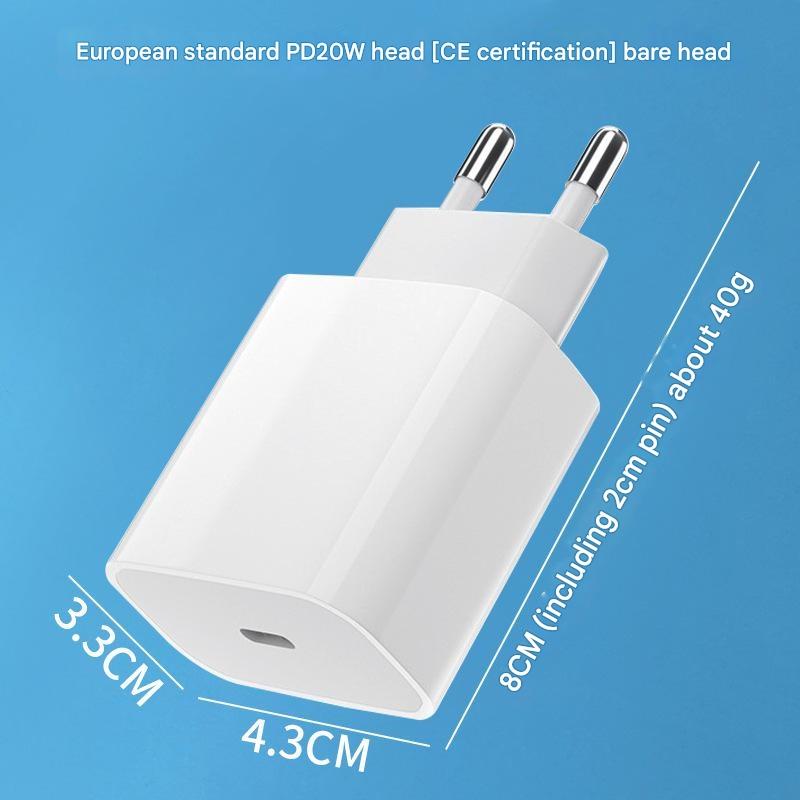 PD charger, 20W,30W European standard Iphone charging adapter, GaN Type-C fast charger set