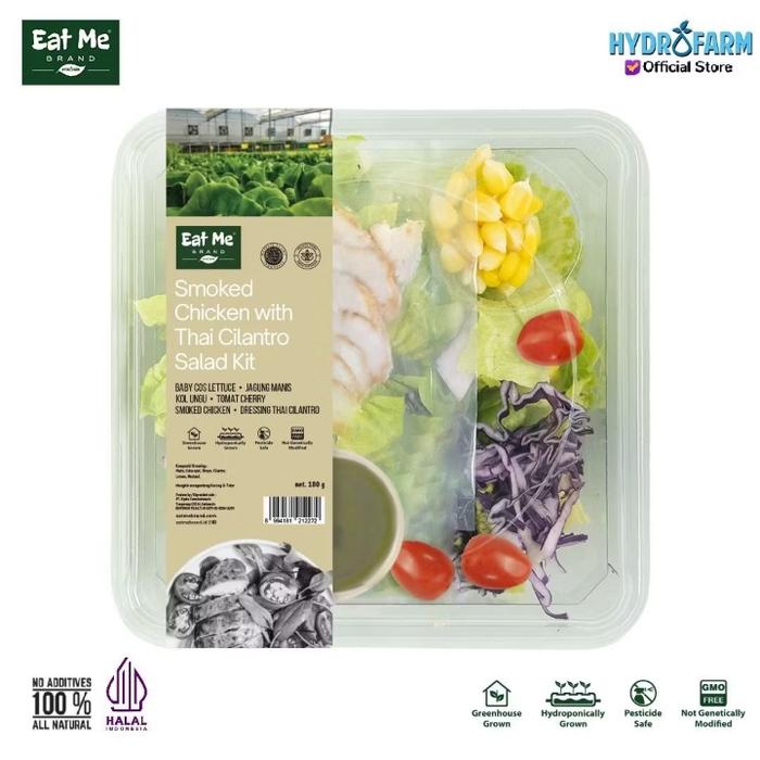 Gambar Eat Me Fresh - Salad Kit Chicken With Thai Cilantro / Salad Ayam Saus Thai Sehat Siap Saji dari Hydrofarm Wellness Kota Administrasi Jakarta Barat Tokopedia