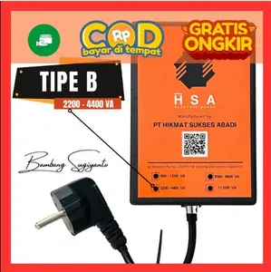 Saver Electric Listrik Rumah ANDODA 2200-4400W Tipe B HSA alat penghemat token
