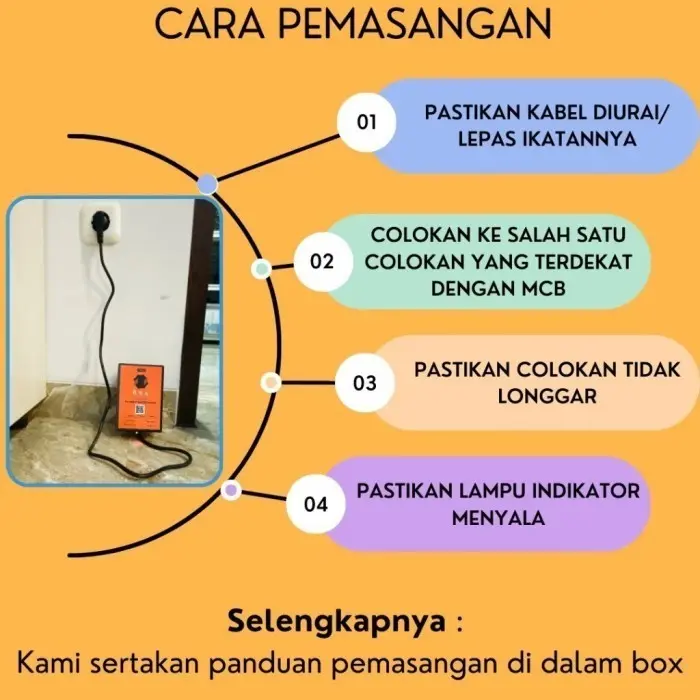 Alat Penghemat Listrik Rumah ANDODA 2200-4400W HSA Tipe B 3