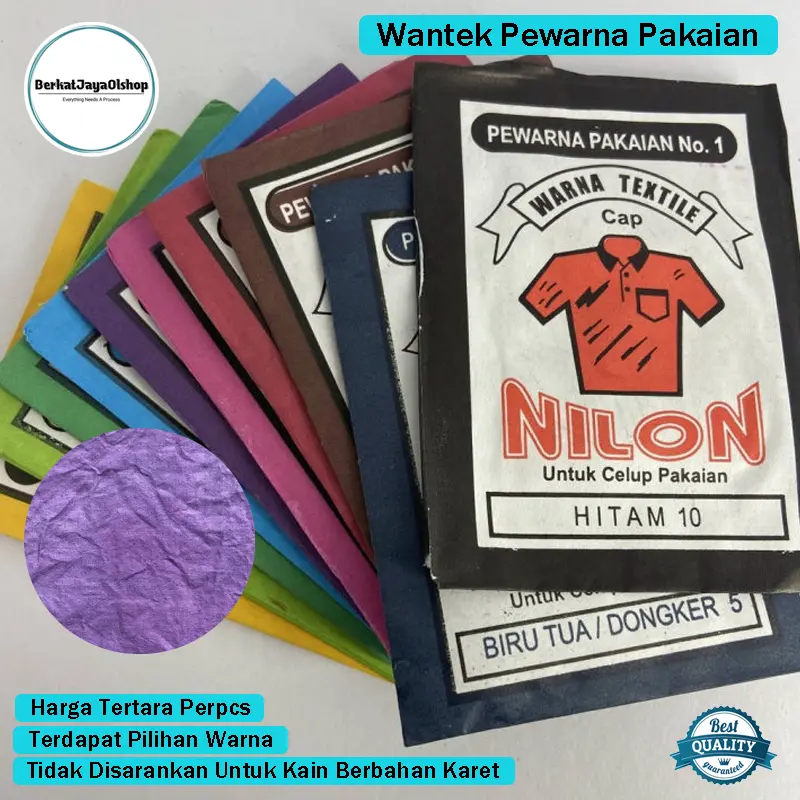 Pewarna Pakaian Wantex Super Ampuh Cap Nilon Wantek Pewarna Kain Pakaian Tekstile Warna Permanent Pewarna Celana Multifungsi Praktis Per Pcs Murah
