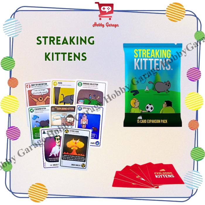 Promo Streaking Exploding Kittens Board Games 2nd Expansion Kitten Card ...