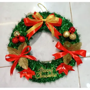 Hiasan pintu natal krans natal krans chrismast 30 cm