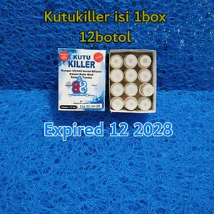 paket hemat obat kutu ikan kutu killer isi 12 botol .