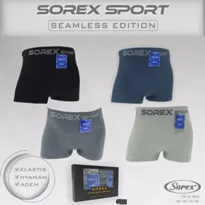 Celana dalam boxer laki laki Sorex man M 3802 Seamless