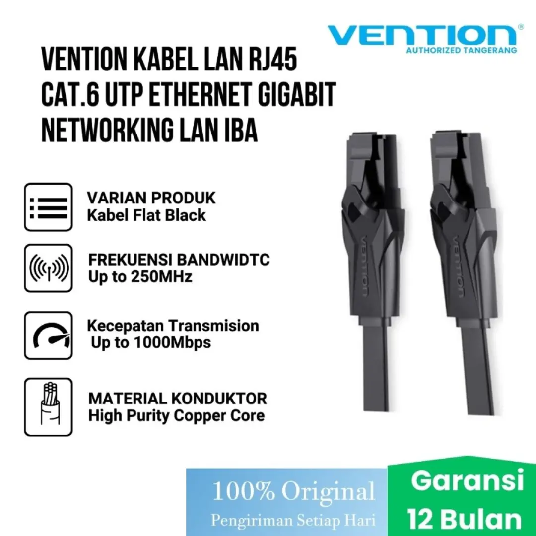 Vention Kabel LAN RJ45 Cat.6 UTP Ethernet Gigabit Networking LAN IBA