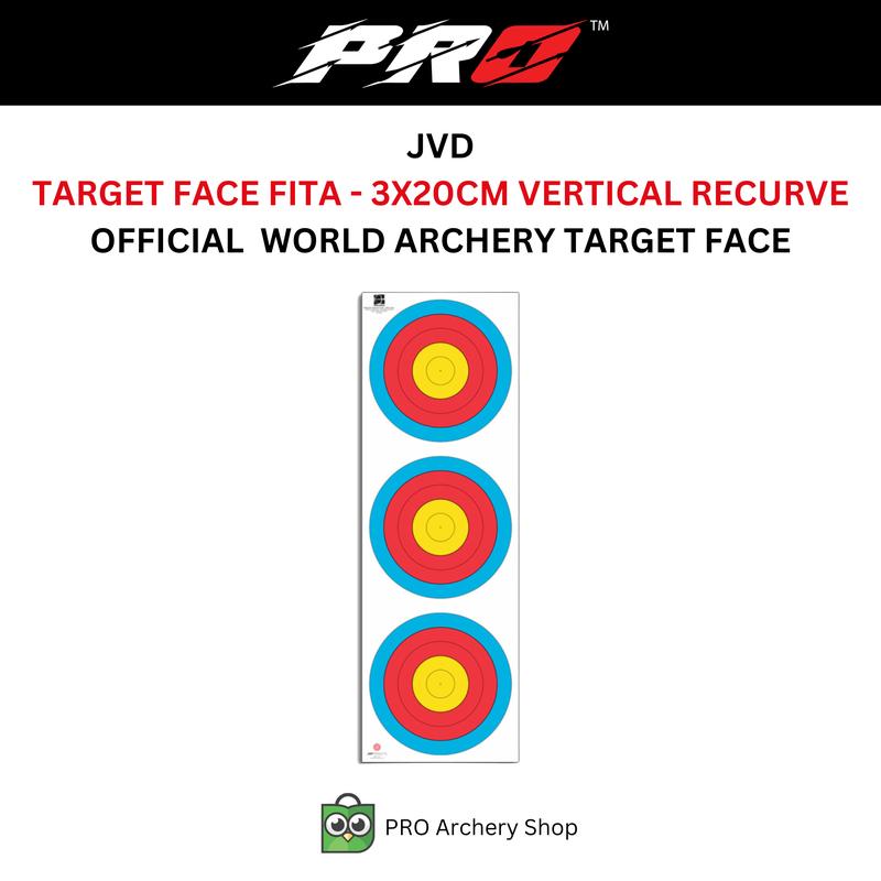 TARGET FACE TRIPLE 3X20 CM RECURVE INDOOR - 40 CM VERTICAL - - Shop ...