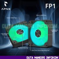 Gambar APNX FP1 I FP1-R - 120mm I 140mm PWM ARGB Performance Fan with sleek new look I FP1-120 I FP1-140 I FP1-R 120 I FP1-R 140 [Standrad & Reverse Blade] - BLACK STD, FP1-120 dari Duta Mandiri Infokom Kota Administrasi Jakarta Pusat 4 Tokopedia