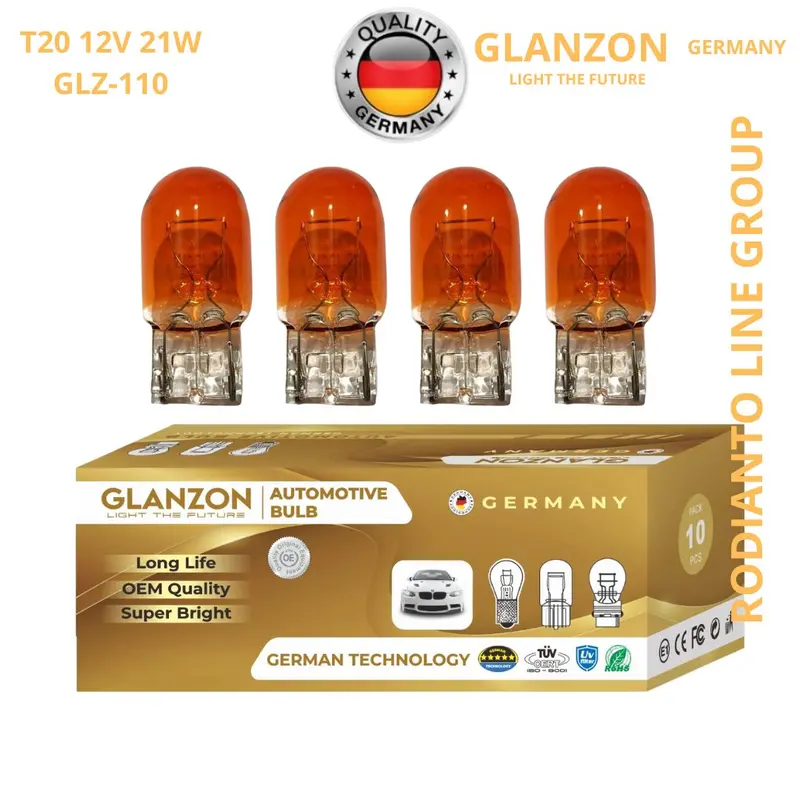 BOHLAM LAMPU SEIN NEW AVANZA VELOZ T20 12V 21W KAKI 1 AMBER - YELLOW 1