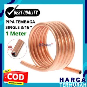 [ PER METER ] PIPA SINGLE 3/16 | COOPER TUBE ZISE 3/16" | PIPA TEMBAGA