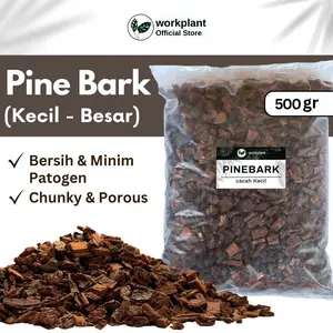 Workplant - Pine Bark Kulit Pinus Cacah Media Tanam Tanaman Hias Anggrek Aroid Media Porous Baik Untuk Pertumbuhan Akar Minim Patogen Sudah Bersih Siap Pakai
