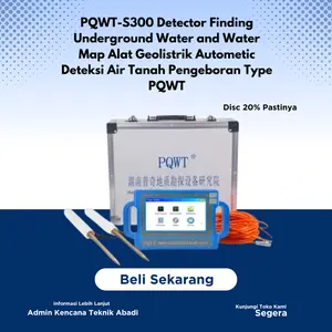 PQWT-S300 Detector Finding Underground Water and Water Tables Map Alat Geolistrik Autometic Deteksi Air Tanah Pengeboran Type PQWT