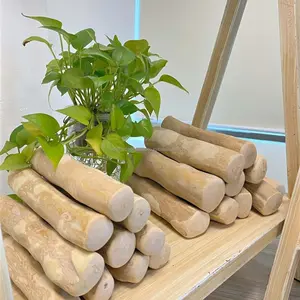 Coffee wood toy dog L snack mainan gigitan anjing ukuran L