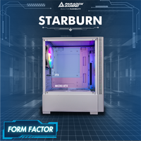 Gambar CASING PARADOX GAMING STARBURN - Mid Tower mATX Case Tempered Glass (Free 3x Fix RGB Fan) dari Techno Computer Bali Kota Denpasar 3 Tokopedia