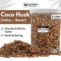 Gambar Workplant - Coco Husk Cocochip Media Tanam Untuk Anggrek dan Tanaman Hias Lainnya Atau Alas Substrat Kandang Reptile Siap Pakai Sudah Bersih Minim Patogen - Kecil dari workplant official Kota Surabaya 1 Tokopedia
