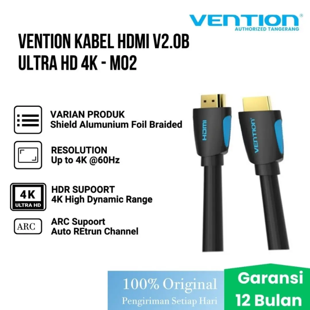 Vention Kabel HDMI v2.0b Ultra HD 4K - M02