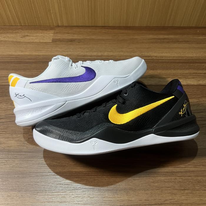 Kobe Sneakers Nike Kobe Elite NIKE KOBE VIII PROTRO LAKERS HOME AND AWAY 100% ORIGINAL AWAY,  Di Tokopedia