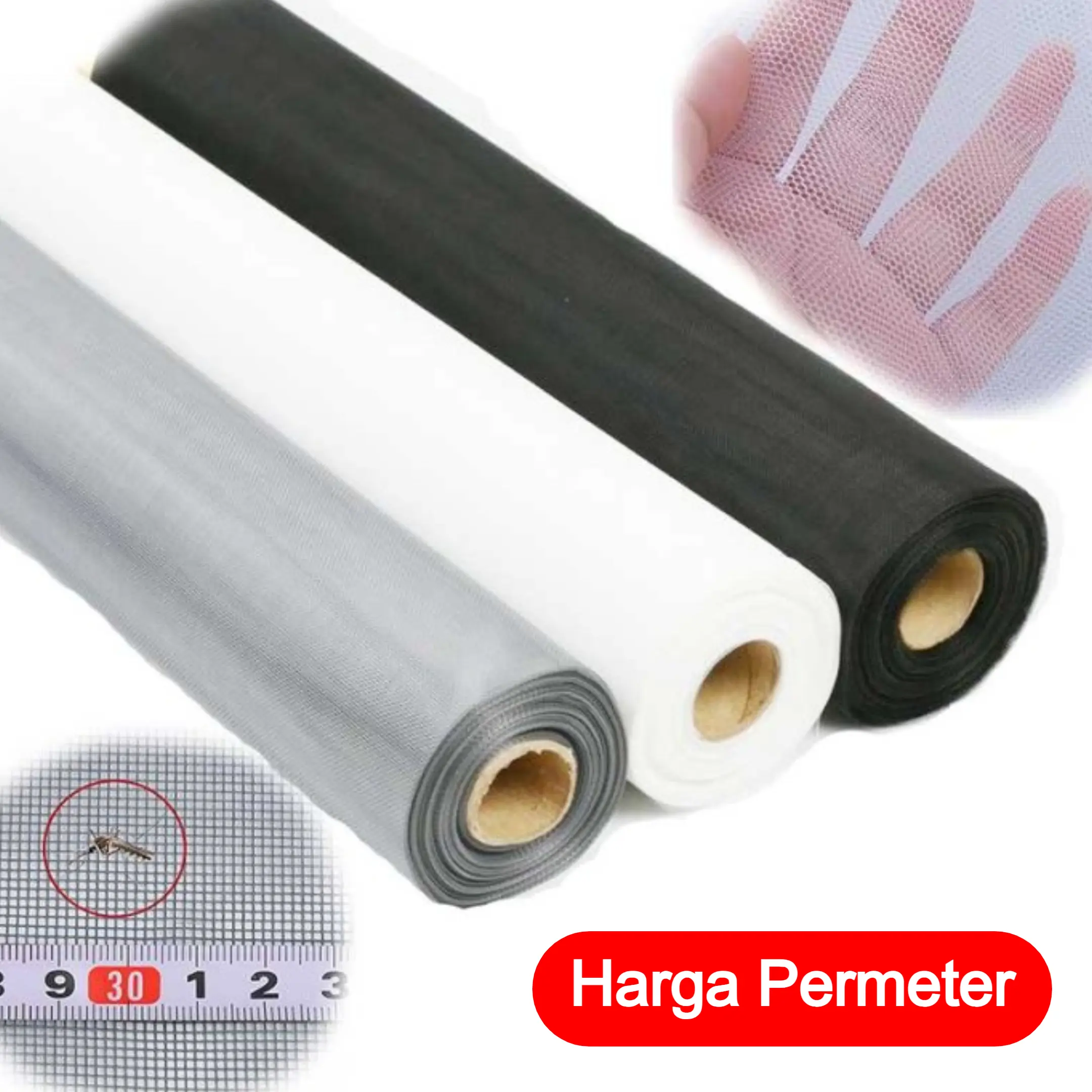 Jaring Kasa Anti Nyamuk Serangga Pintu Jendela Ventilasi Net PP Nano 100x100 100x150 100x200 Harga Permeter Tanpa Potong