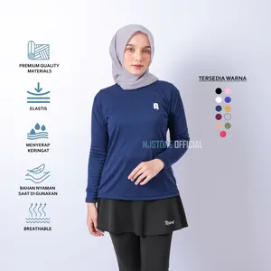 Baselayer Manset Olahraga Wanita Hijab Lengan Panjang | Inner Sport & Running