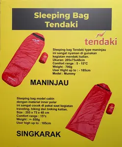 SLEEPINGBAG TENDAKI SINGKARAK CABIN POLAR / SLEEPING BAG MANINJAU MUMMY DACRON / Sleeping Bag Forester Mummy Saten FBG AI002
